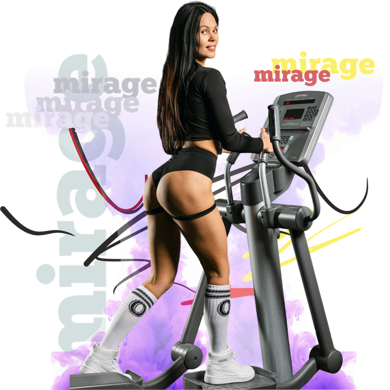 Посетитель с гантелями