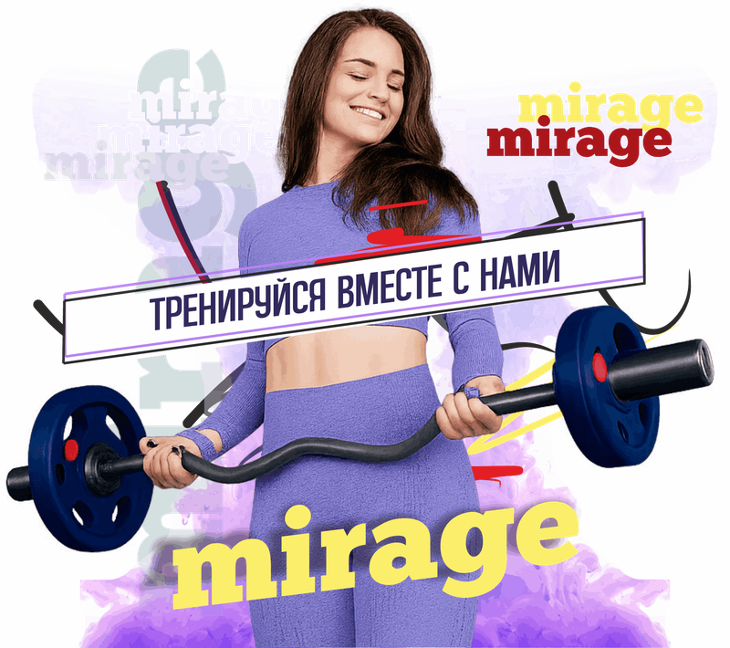 Посетитель фитнес-клуба с гантелями